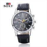 Men Watches Fashion  Casual Luxury Brand Soxy Leather Watch Elegant Sports Wristwatch