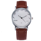 Casual Quartz Men Watches Business Leather Wristwatches Luxury Simple Mens Watches